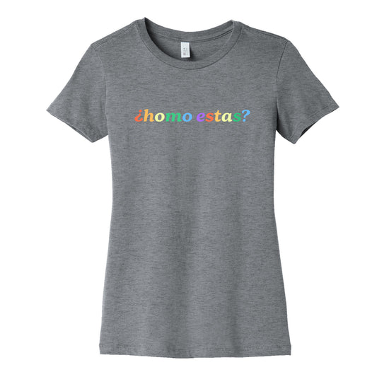 Homo Estas Rainbow Womens Cotton Tee