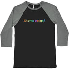 Homo Estas Rainbow Baseball Tee