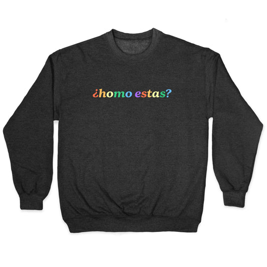 Homo Estas Rainbow Crewneck Sweatshirt