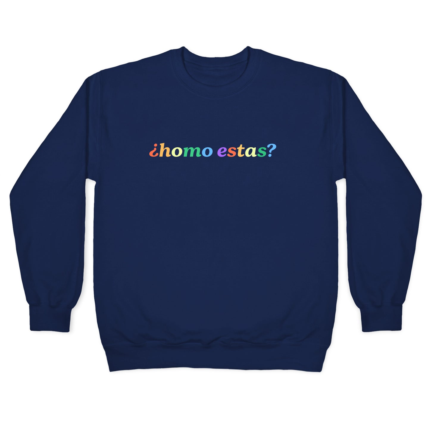 Homo Estas Rainbow Crewneck Sweatshirt