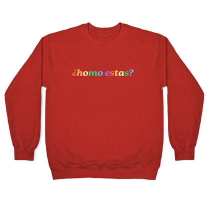 Homo Estas Rainbow Crewneck Sweatshirt