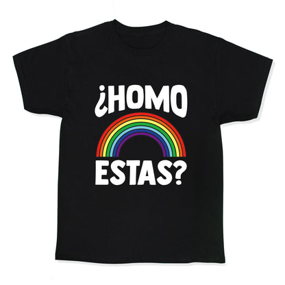 Homo Estas Rainbow Pride Kids Tee