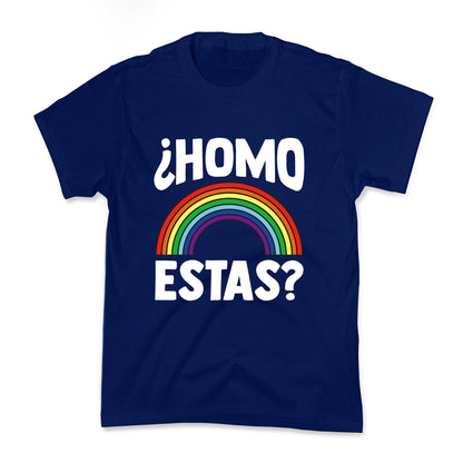 Homo Estas Rainbow Pride Kids Tee