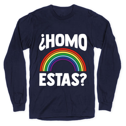 Homo Estas Rainbow Pride Longsleeve Tee