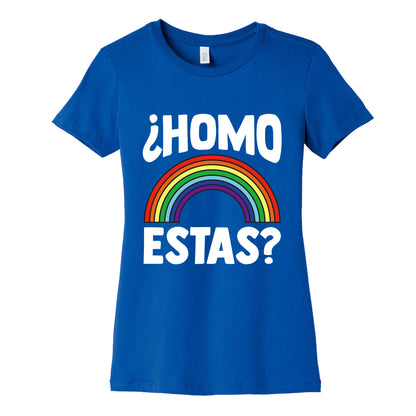 Homo Estas Rainbow Pride Womens Cotton Tee