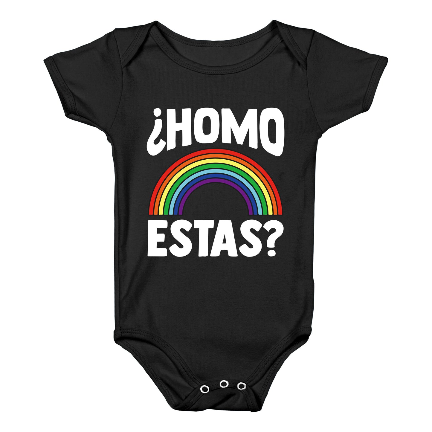 Homo Estas Rainbow Pride Baby One-Piece
