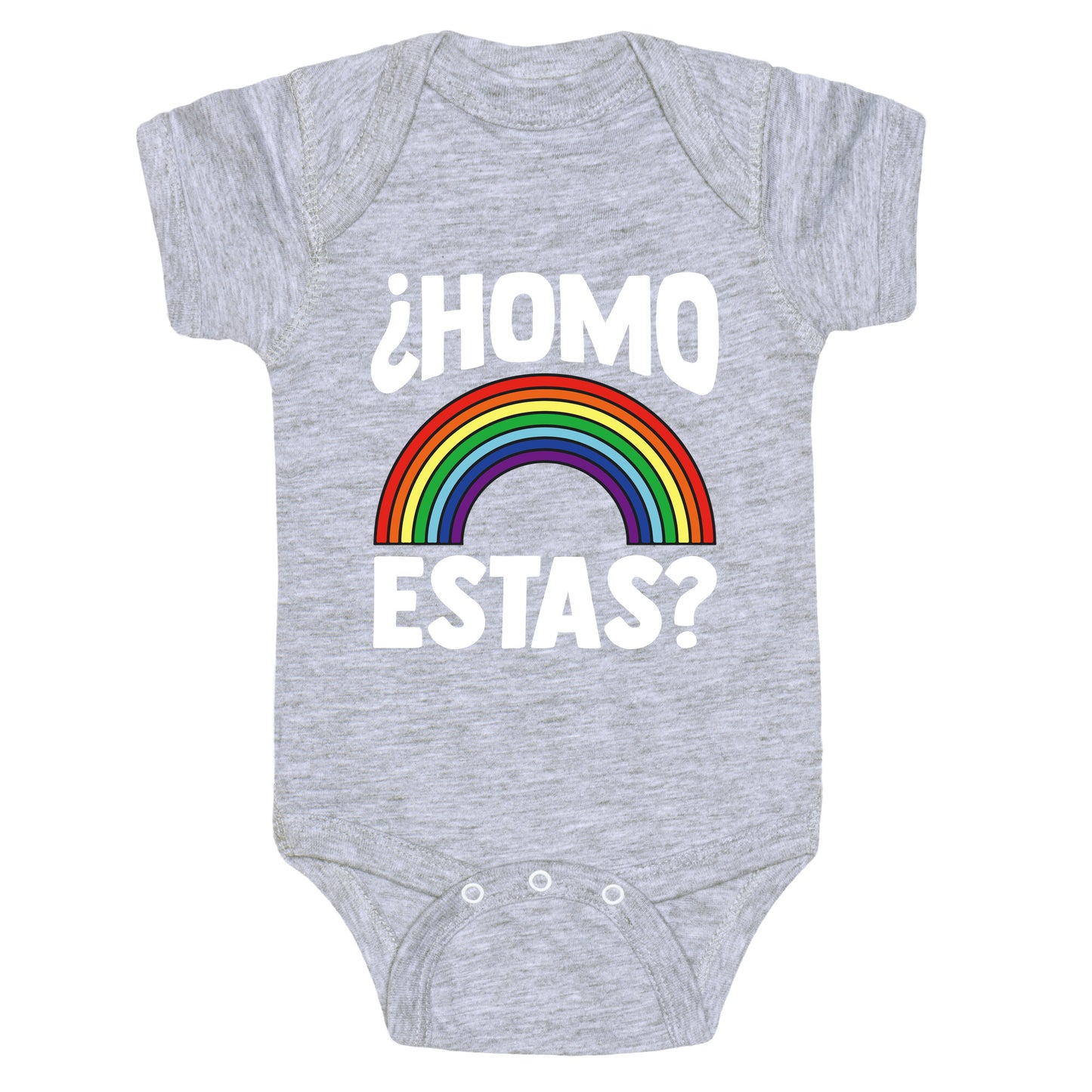 Homo Estas Rainbow Pride Baby One-Piece