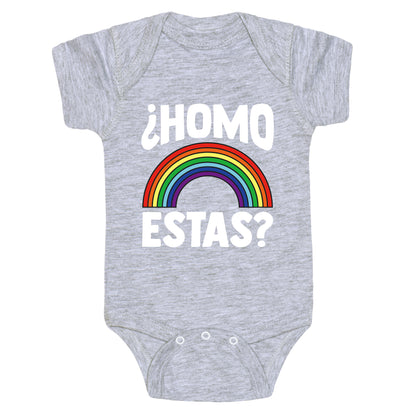 Homo Estas Rainbow Pride Baby One-Piece