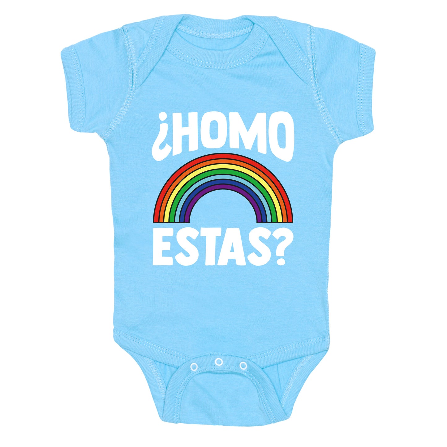 Homo Estas Rainbow Pride Baby One-Piece