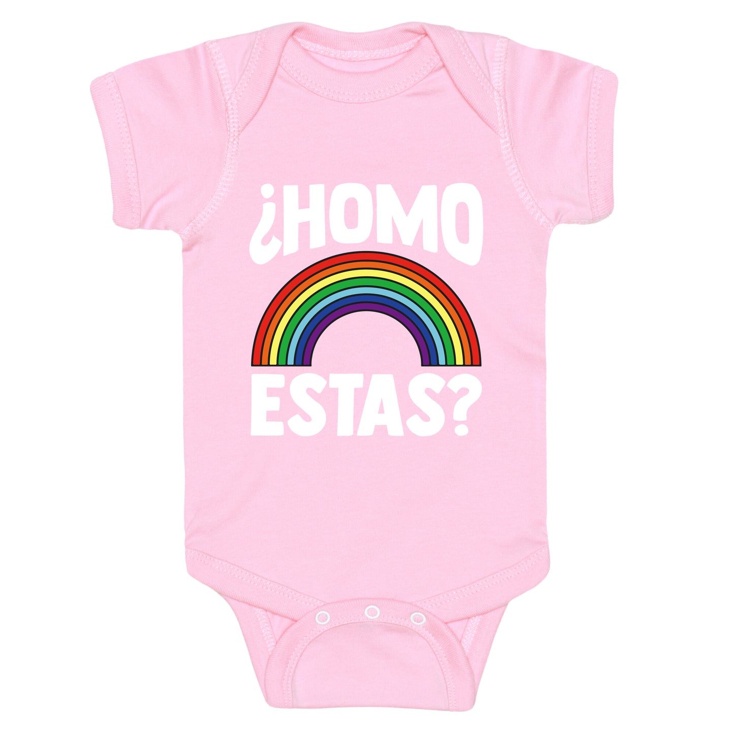 Homo Estas Rainbow Pride Baby One-Piece