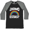 Homo Estas Rainbow Pride Baseball Tee