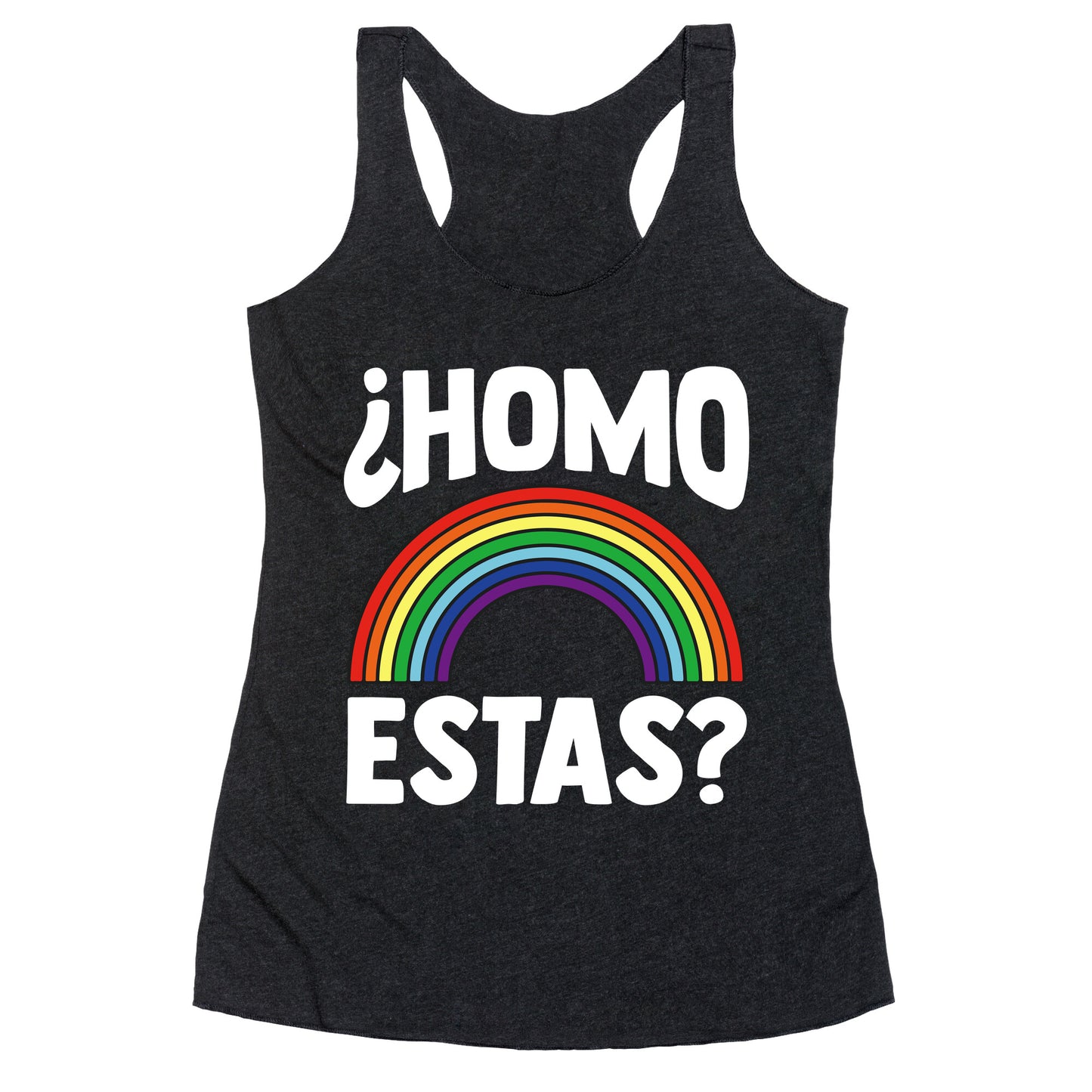 Homo Estas Rainbow Pride Racerback Tank