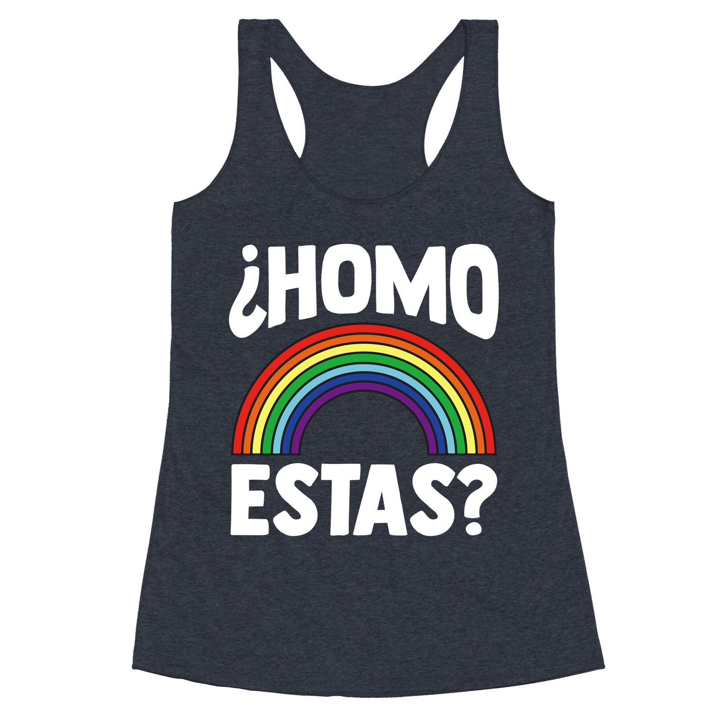 Homo Estas Rainbow Pride Racerback Tank