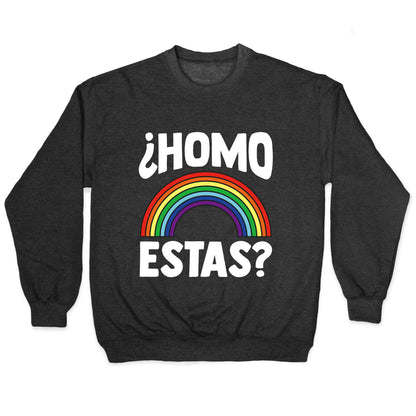 Homo Estas Rainbow Pride Crewneck Sweatshirt