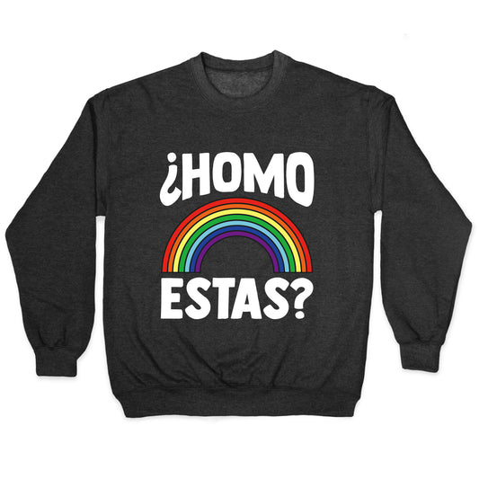Homo Estas Rainbow Pride Crewneck Sweatshirt