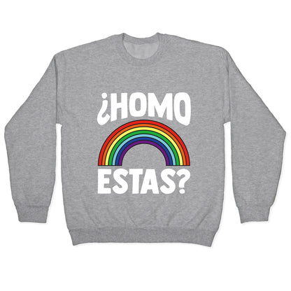 Homo Estas Rainbow Pride Crewneck Sweatshirt