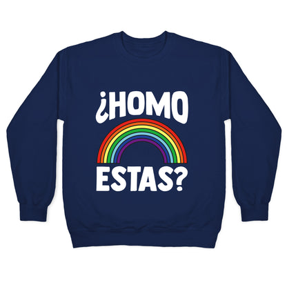 Homo Estas Rainbow Pride Crewneck Sweatshirt