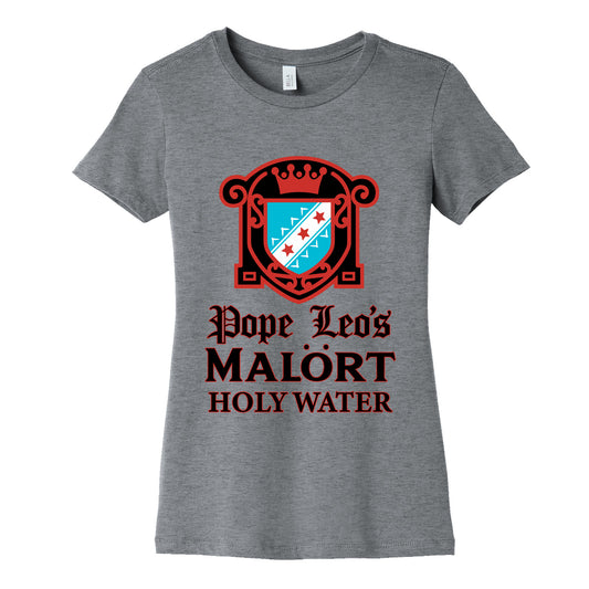 Pope Leo Holy Water Womens Cotton Tee