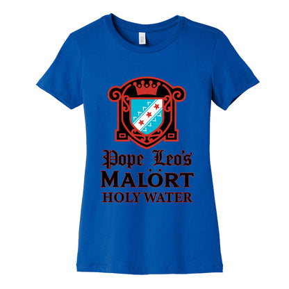 Pope Leo Holy Water Womens Cotton Tee