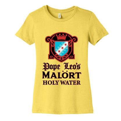 Pope Leo Holy Water Womens Cotton Tee