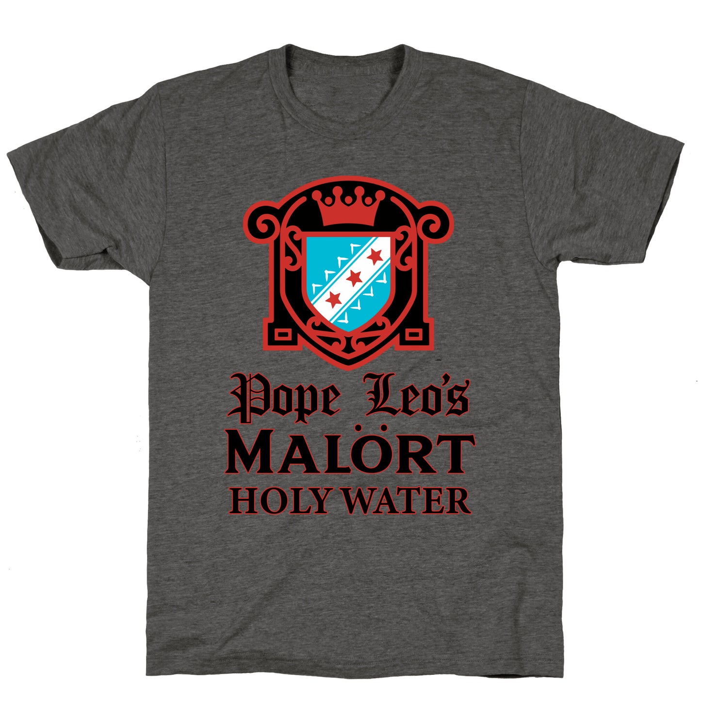 Pope Leo Holy Water Unisex Triblend Tee
