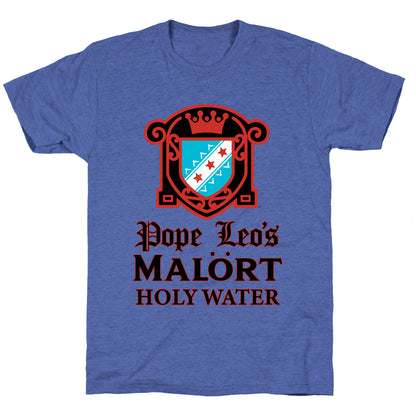 Pope Leo Holy Water Unisex Triblend Tee