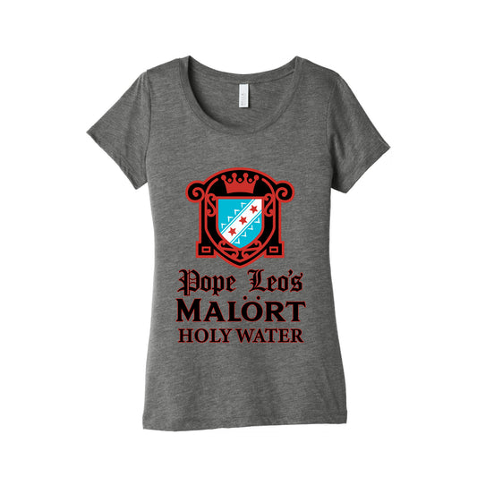 Pope Leo Holy Water Womens Triblend Tee