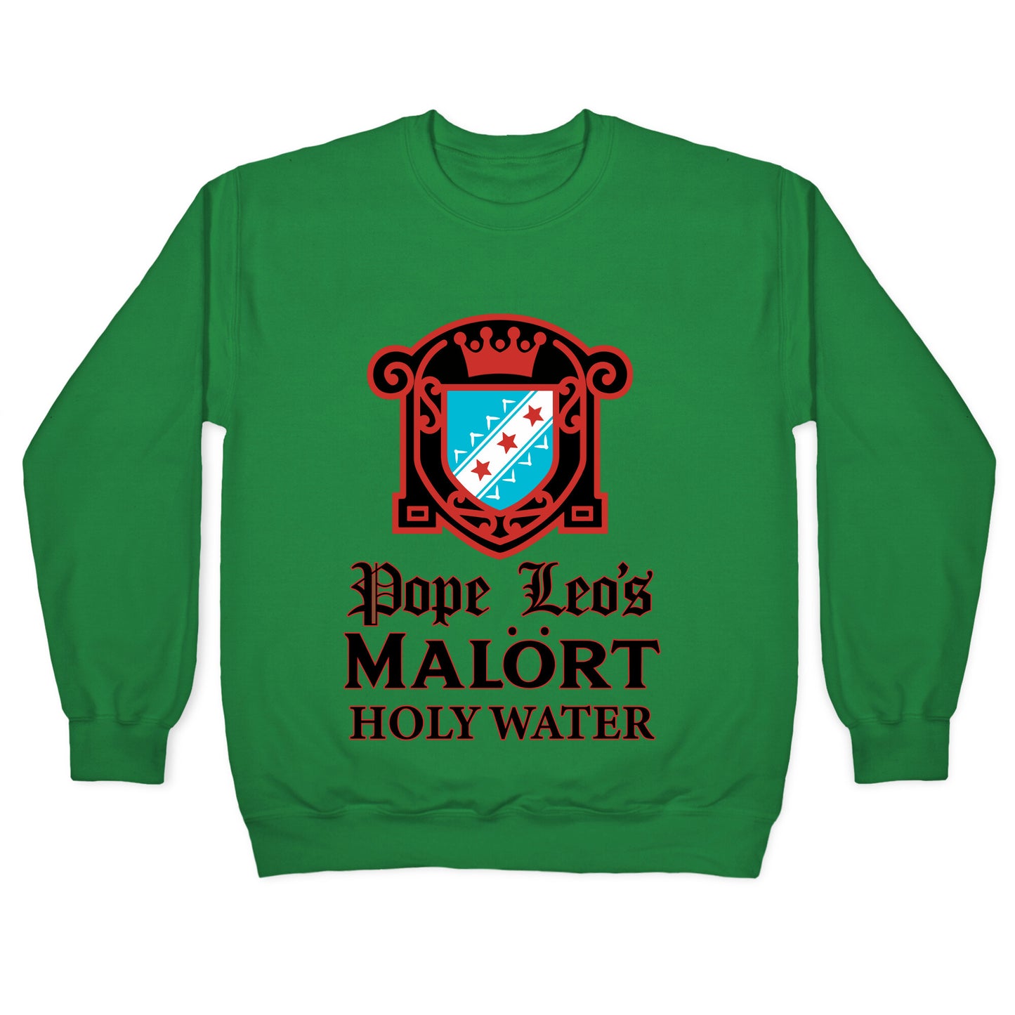 Pope Leo Holy Water Crewneck Sweatshirt