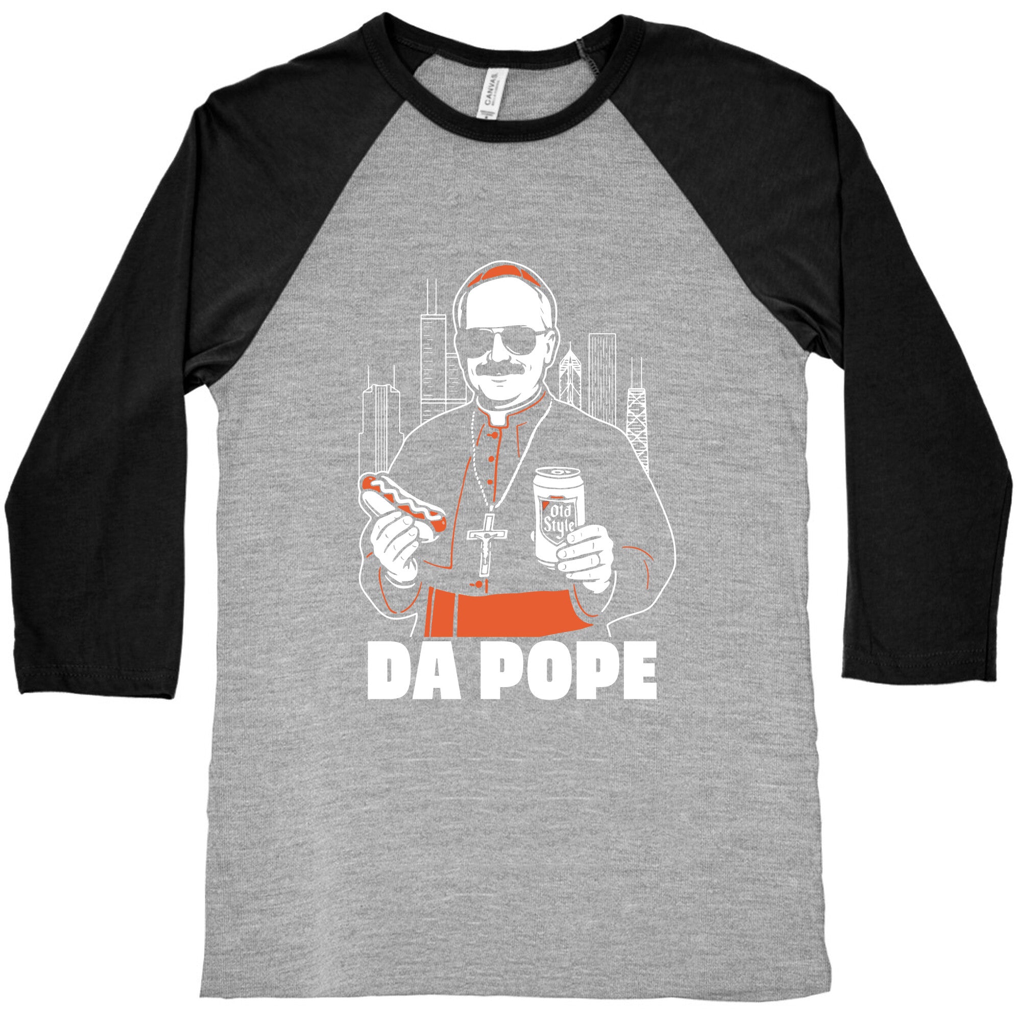 Da Pope Leo Baseball Tee
