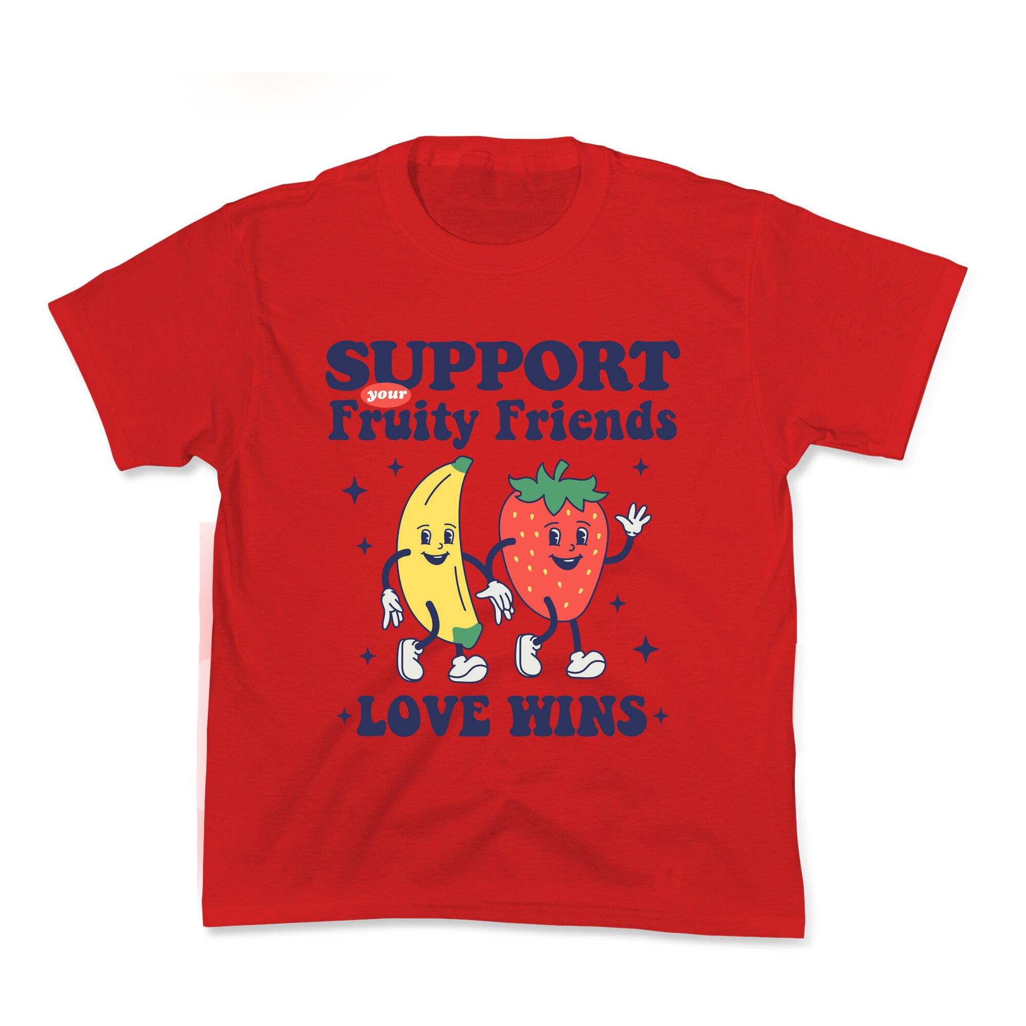 Support Your Fruity Friends Pride Kids Tee