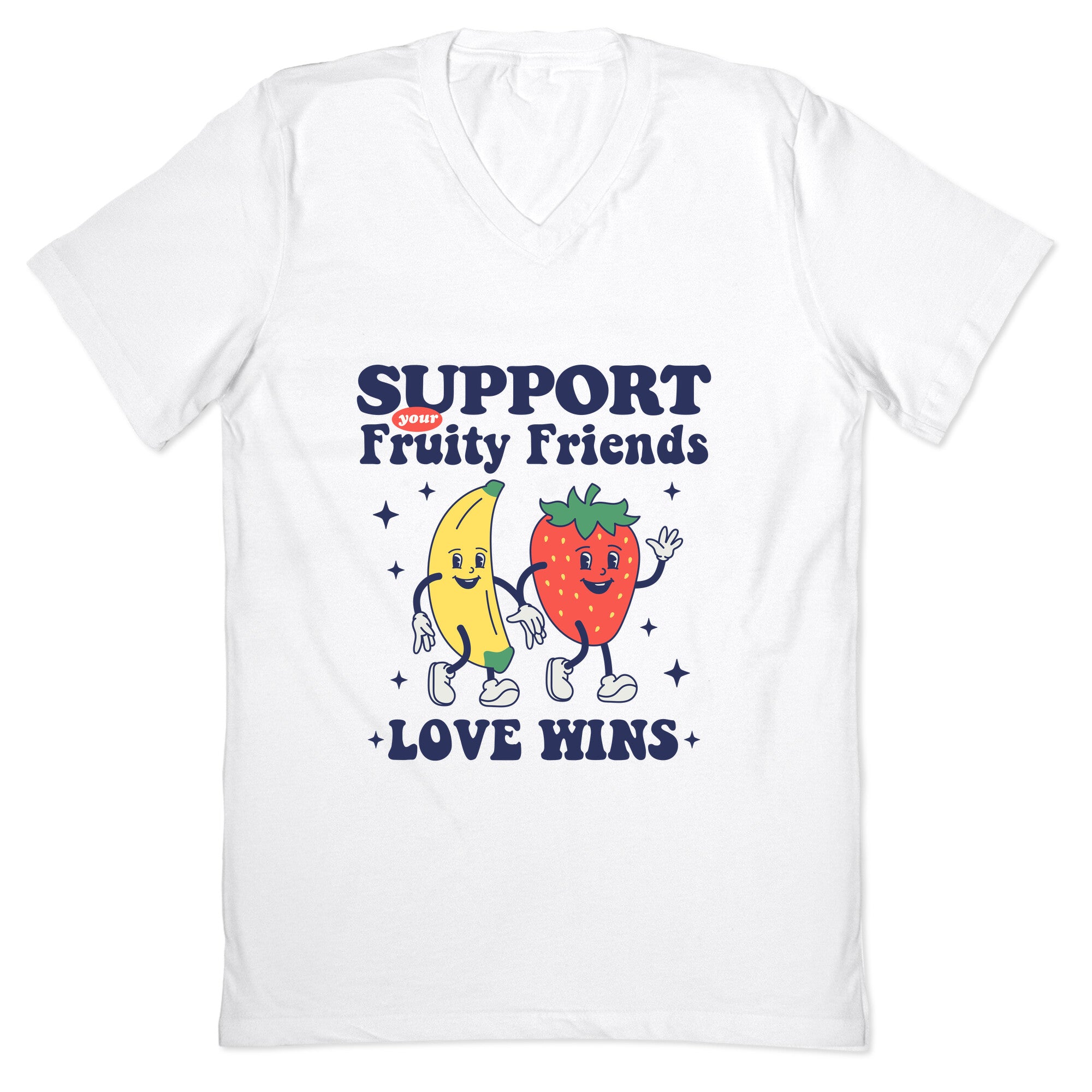 Support Your Fruity Friends Pride V-Neck