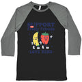 Support Your Fruity Friends Pride Baseball Tee