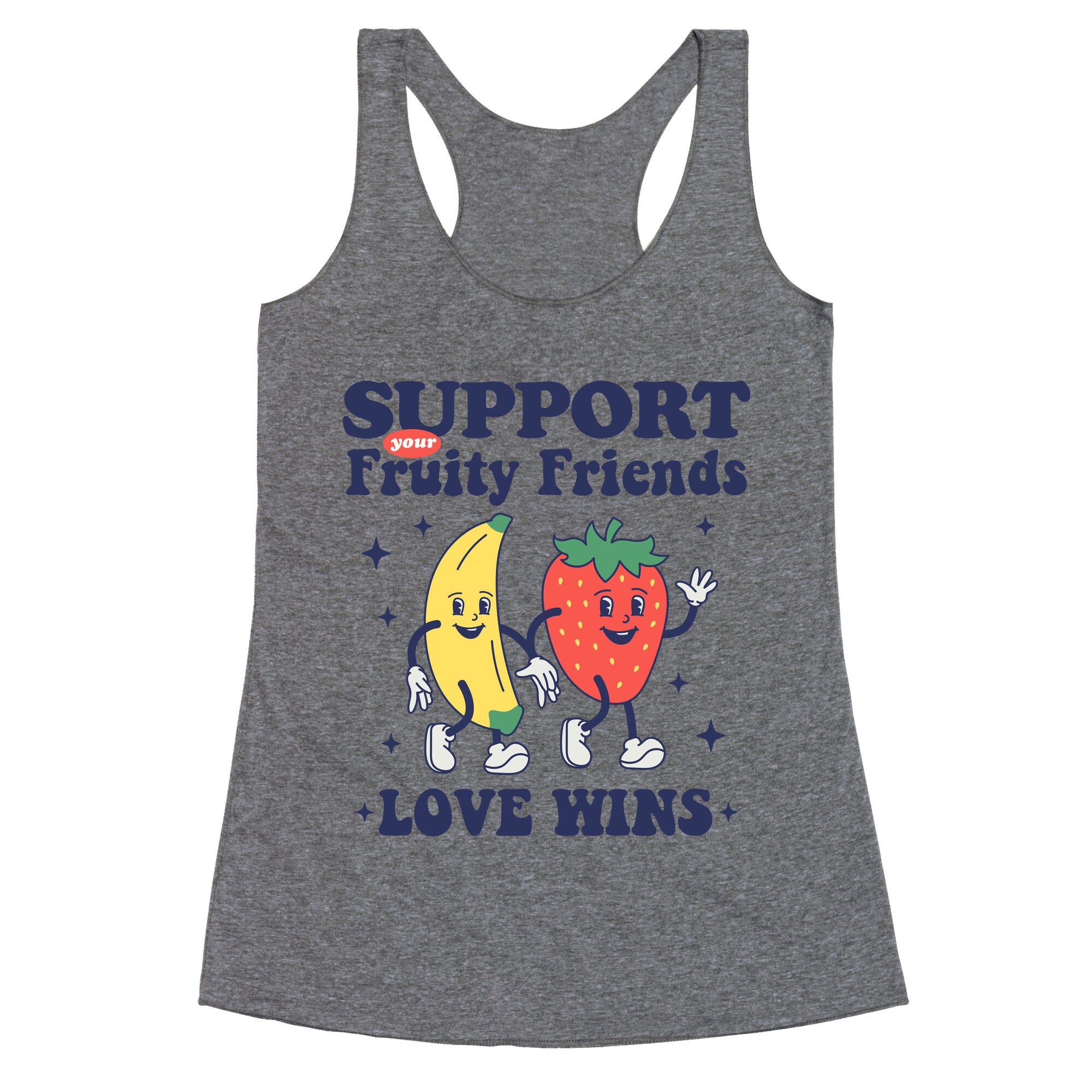 Support Your Fruity Friends Pride Racerback Tank