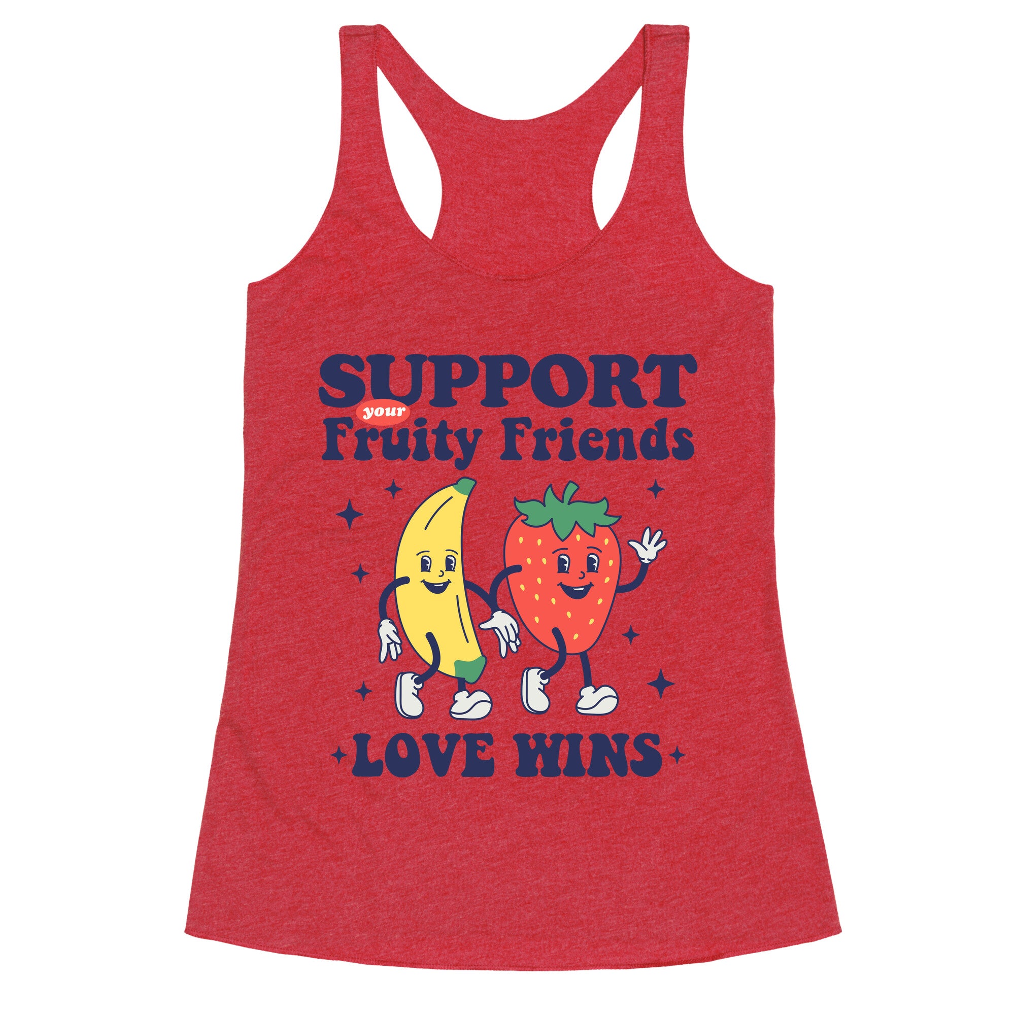 Support Your Fruity Friends Pride Racerback Tank