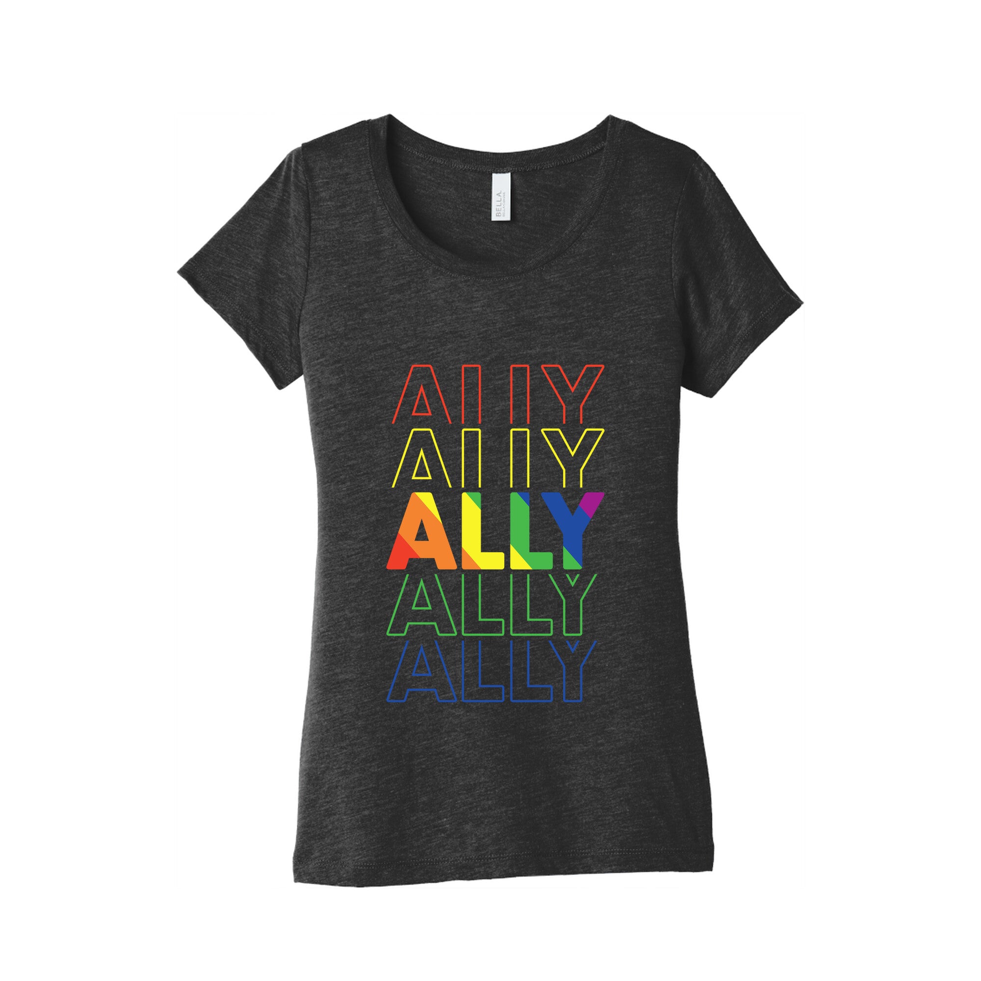 Pride Ally Womens Triblend Tee