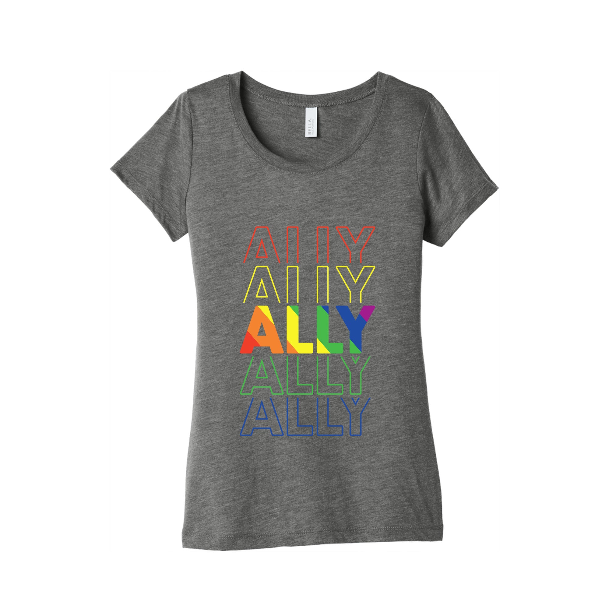 Pride Ally Womens Triblend Tee