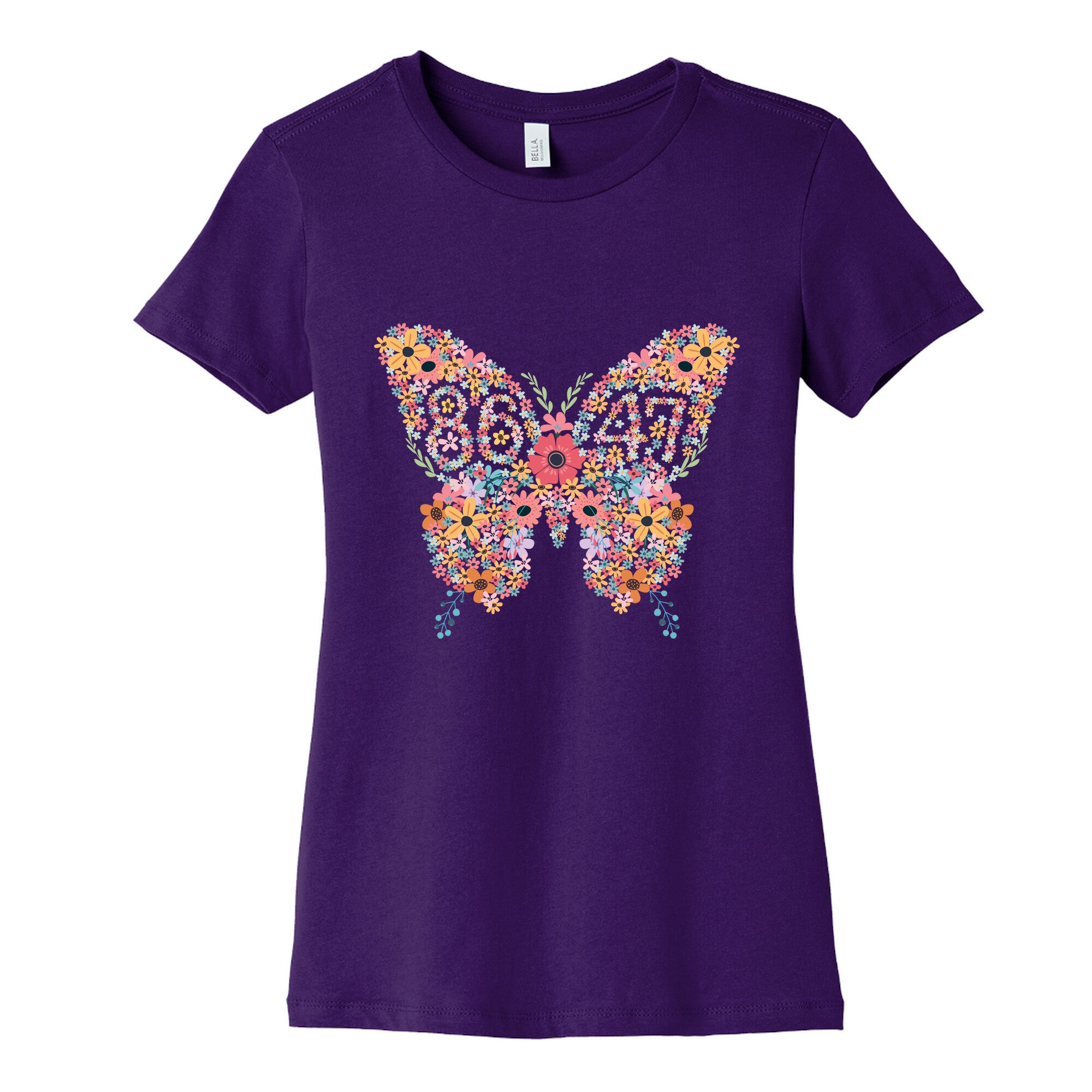 8647 Anti Trump Butterfly Womens Cotton Tee