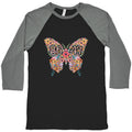 8647 Anti Trump Butterfly Baseball Tee