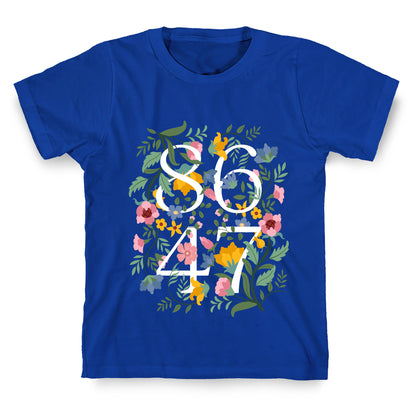 8647 Anti Trump Floral T-Shirt