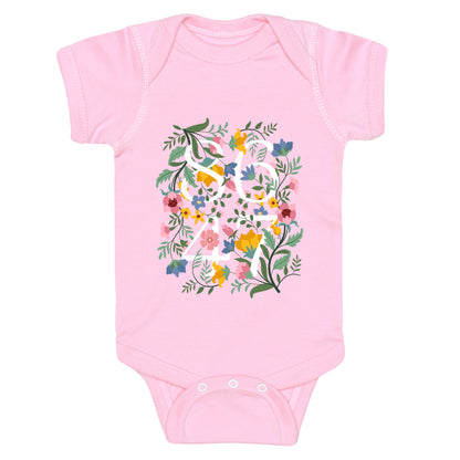 8647 Anti Trump Floral Baby One-Piece
