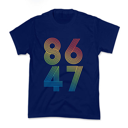8647 Anti Trump Rainbow Kids Tee