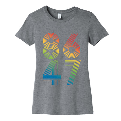8647 Anti Trump Rainbow Womens Cotton Tee