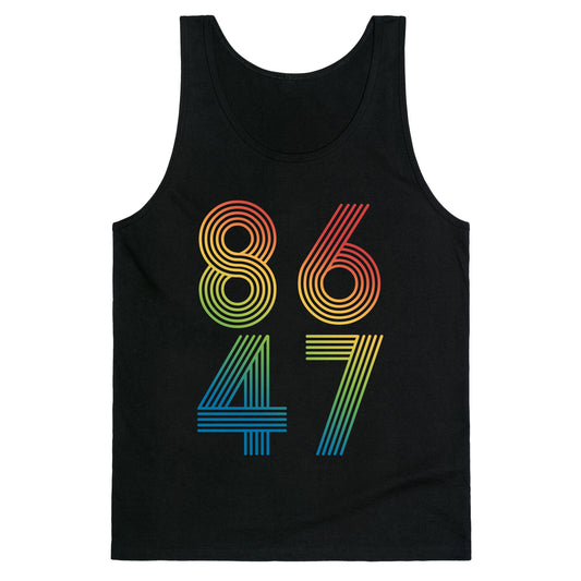 8647 Anti Trump Rainbow Tank Top
