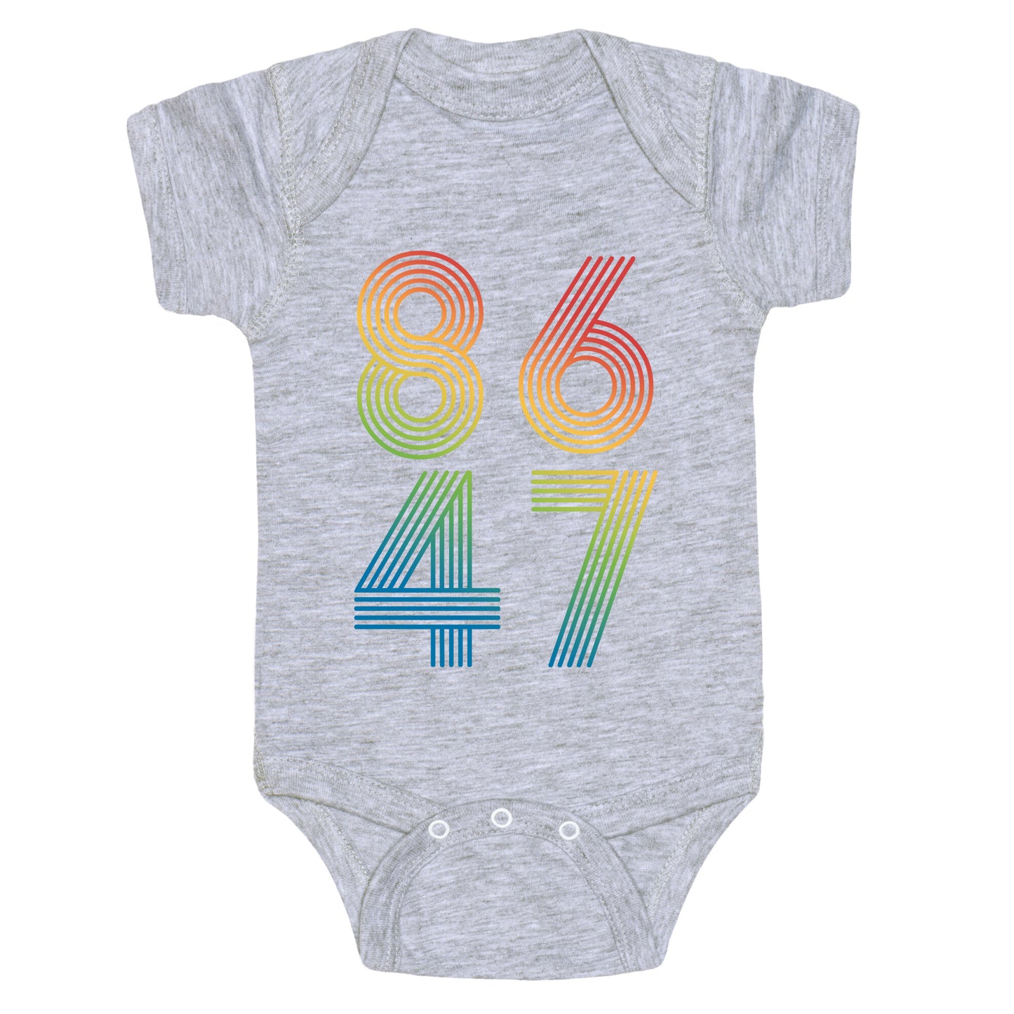 8647 Anti Trump Rainbow Baby One-Piece