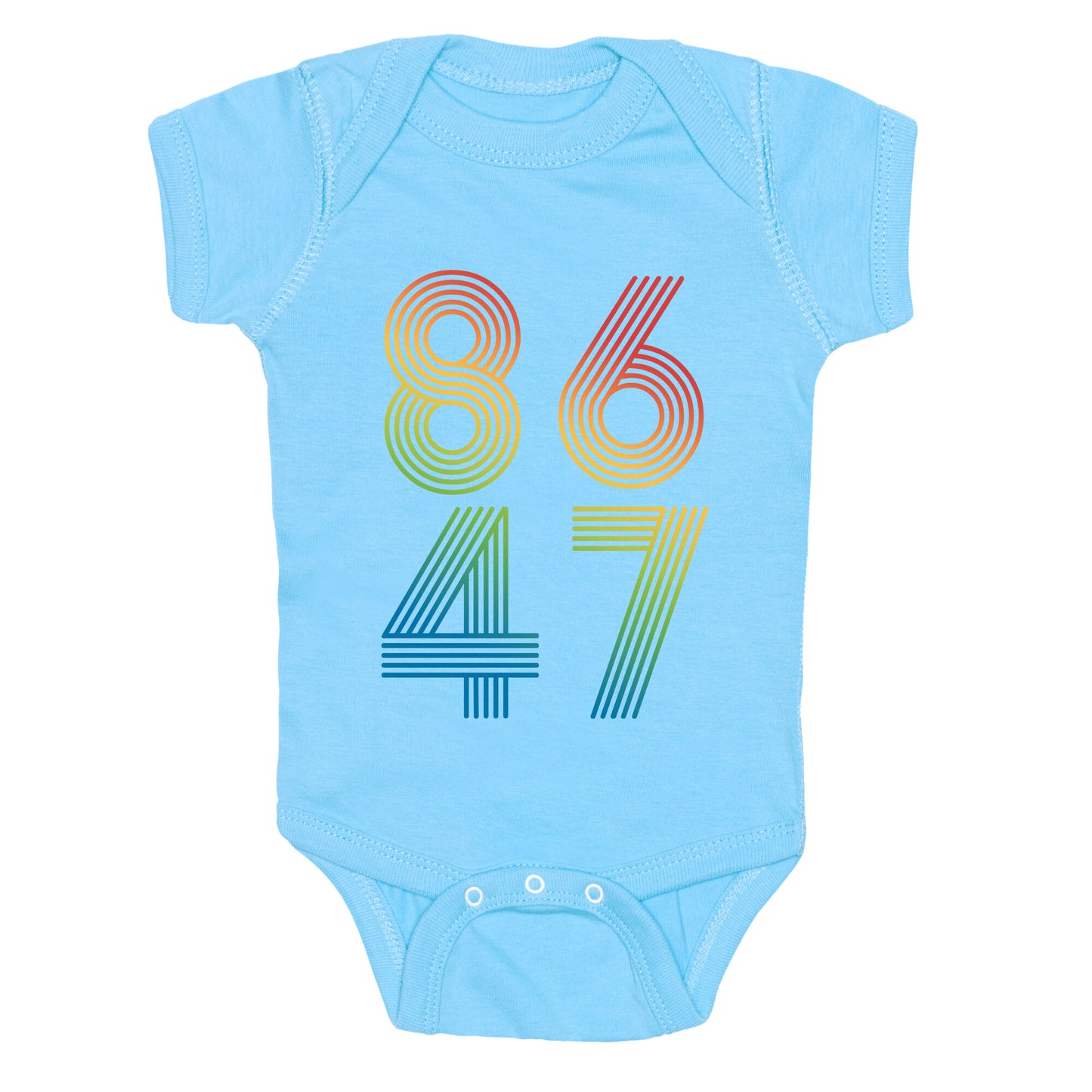 8647 Anti Trump Rainbow Baby One-Piece