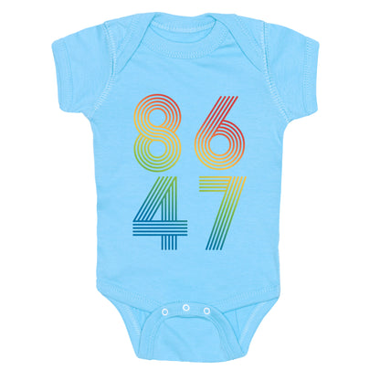 8647 Anti Trump Rainbow Baby One-Piece