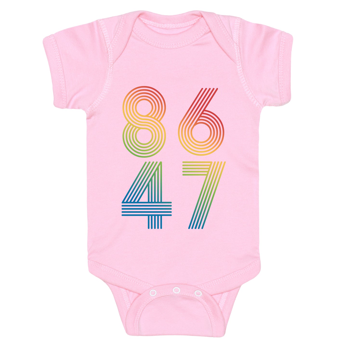 8647 Anti Trump Rainbow Baby One-Piece