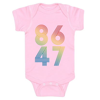 8647 Anti Trump Rainbow Baby One-Piece