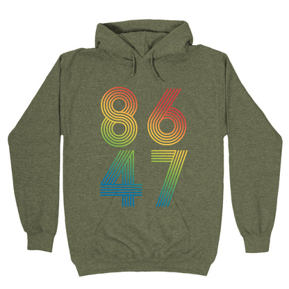 8647 Anti Trump Rainbow Hoodie