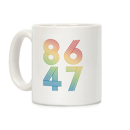 8647 Anti Trump Rainbow Coffee Mug